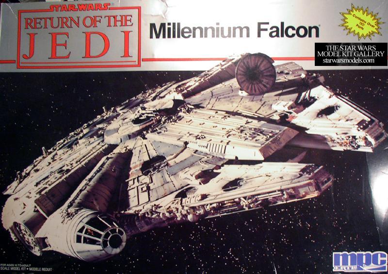 millennium falcon plastic model